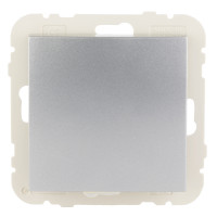 Вимикач 1кл. сходовий LOGUS 10АХ, 250V металік алюмінієвий	 21071 TAL