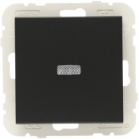 Вимикача 1кл. LOGUS 10АХ, 250V з підсвіткою, чорний матовий	 21012 TPM