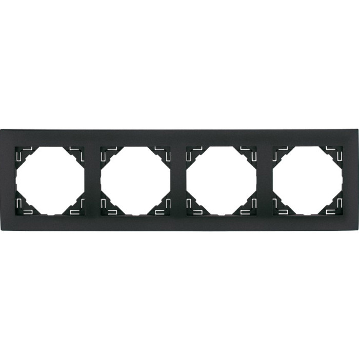 Рамка 4-кратна універсальна LOGUS металік графіт, 90940 TIS