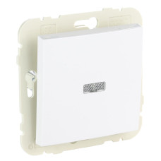 Вимикача 1кл. LOGUS 10АХ, 250V з підсвіткою, білий 	21012 TBR