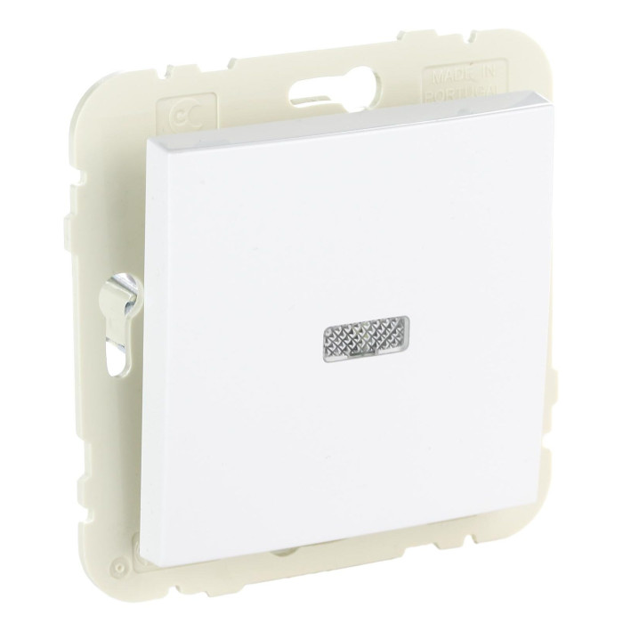 Вимикача 1кл. LOGUS 10АХ, 250V з підсвіткою, білий 	21012 TBR