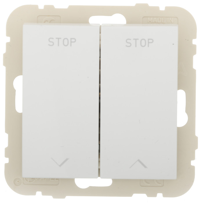 Вимикач жалюзі LOGUS білий	 21290 TBR