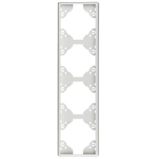 Рамка 4-на вертикальна Efapel Apolo білий глянцевий	 50942 TBR