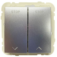 Вимикач жалюзі LOGUS металік алюмінієвий	 21290 TAL