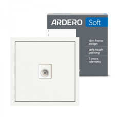 Розетка телевізійна Ardero ER141TV-W Soft біла