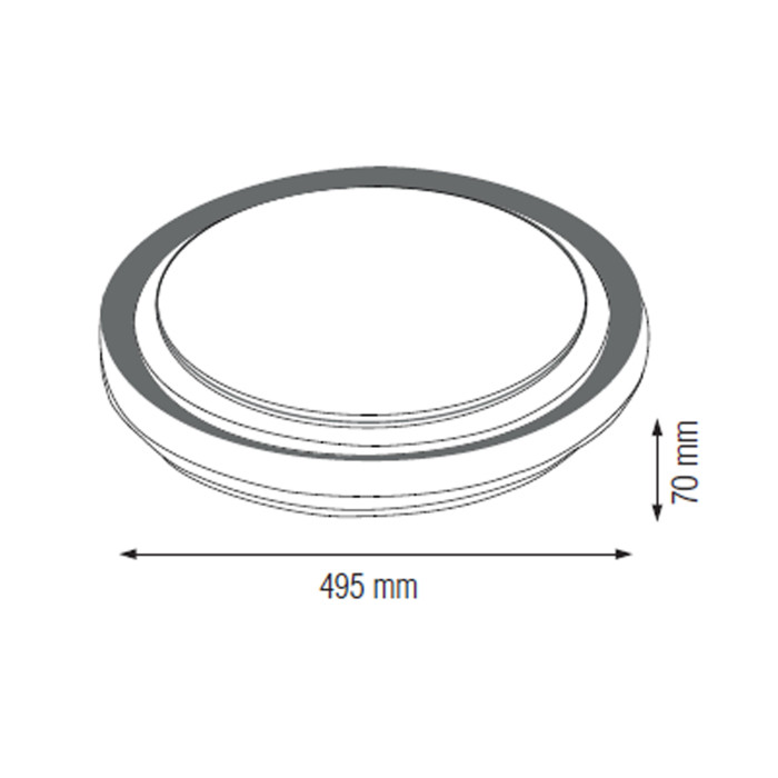 Світлодіодний світильник потолочний OCTAV-48