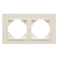 Рамка подвійна ANIMATO  металік перламутровий, 90920 TPP