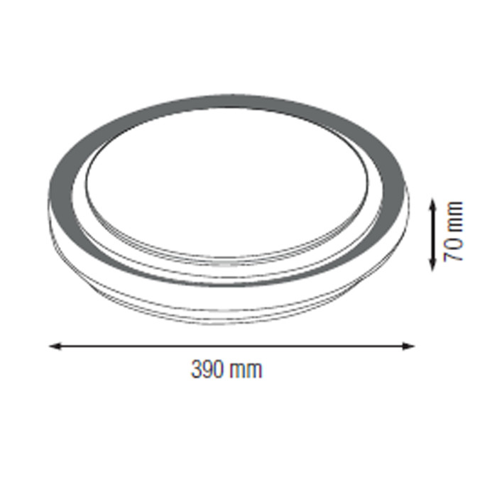 Світлодіодний світильник потолочний OCTAV-36