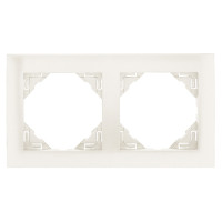 Рамка подвійна універсальна LOGUS металік крижаний, 90920 TGE