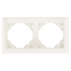 Рамка подвійна універсальна LOGUS металік крижаний, 90920 TGE