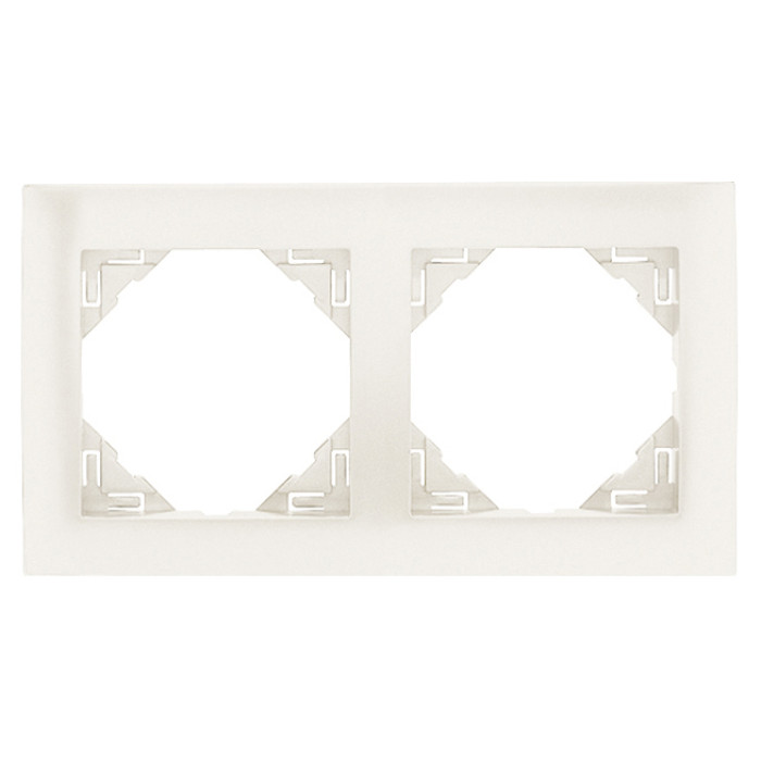 Рамка подвійна універсальна LOGUS металік крижаний, 90920 TGE