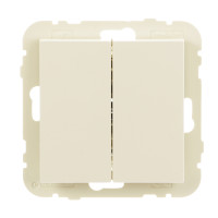 Вимикач 2кл. перехресний LOGUS 10АХ, 250V слонова кістка	 21204 TMF