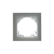 Рамка одинарна універсальна LOGUS металік алюмінієвий, 90910 TAL