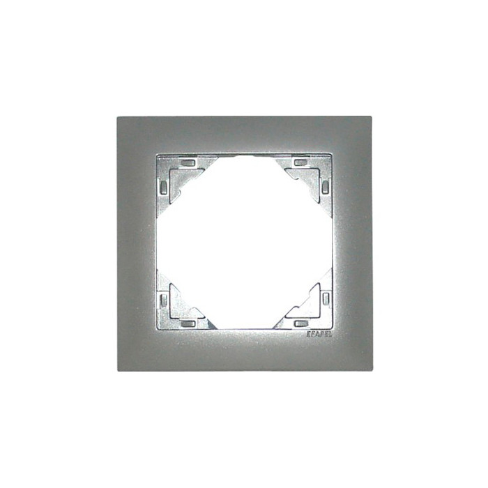Рамка одинарна універсальна LOGUS металік алюмінієвий, 90910 TAL