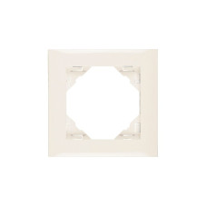 Рамка одинарна універсальна LOGUS слонова кістка, 90910 TMF