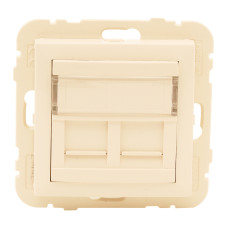 Розетка комп. подвійна LOGUS RJ45 5e слонова кістка 	21975 TMF