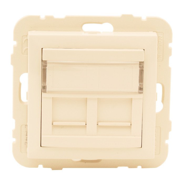 Розетка комп. подвійна LOGUS RJ45 5e слонова кістка 	21975 TMF