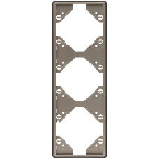 Рамка 3-на вертикальна Efapel Apolo шампань 	50932 TCH