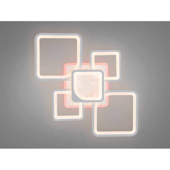 Пристельова люстра Серія 8060 біла LED пульт дімер 95Вт