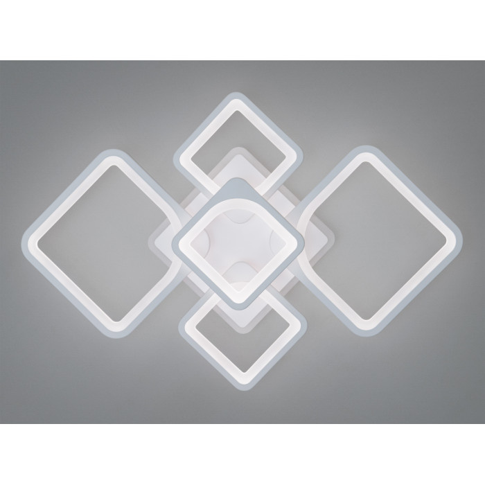 Пристельова люстра Серія 8060 біла LED пульт дімер 95Вт