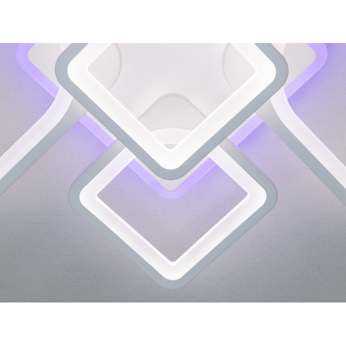 Пристельова люстра Серія 8060 біла LED пульт дімер 95Вт