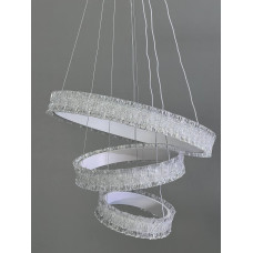 LED підвісна люстра 3 кільця біла 135 Вт пульт