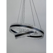 Люстра LED підвісна чорна 140Вт пульт до 25м²