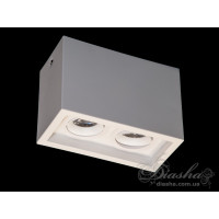 Накладний білий здвоєний точковий світильник для гіпсокартонних стел�