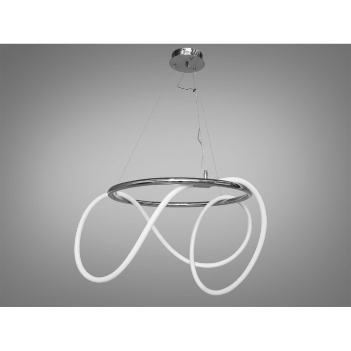 Світлодіодна люстра Шланг з серії "Роуплайт" потужністю 32 Вт, хром