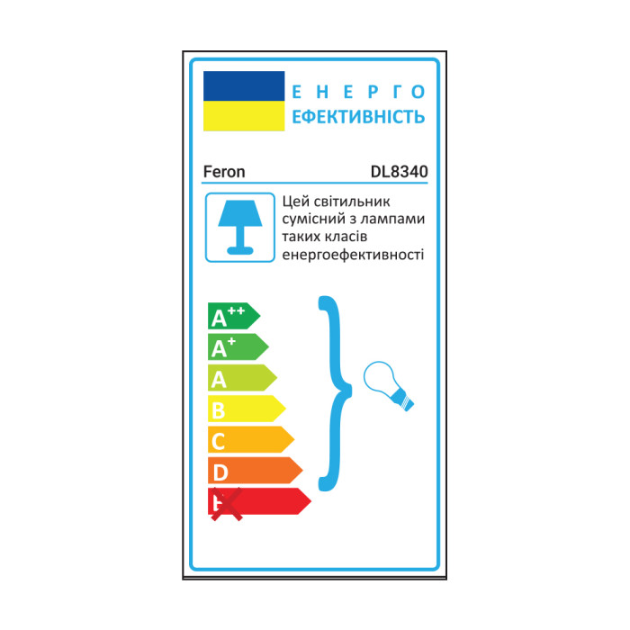 Вбудований поворотний світильник Feron DL8340 під лампу білий