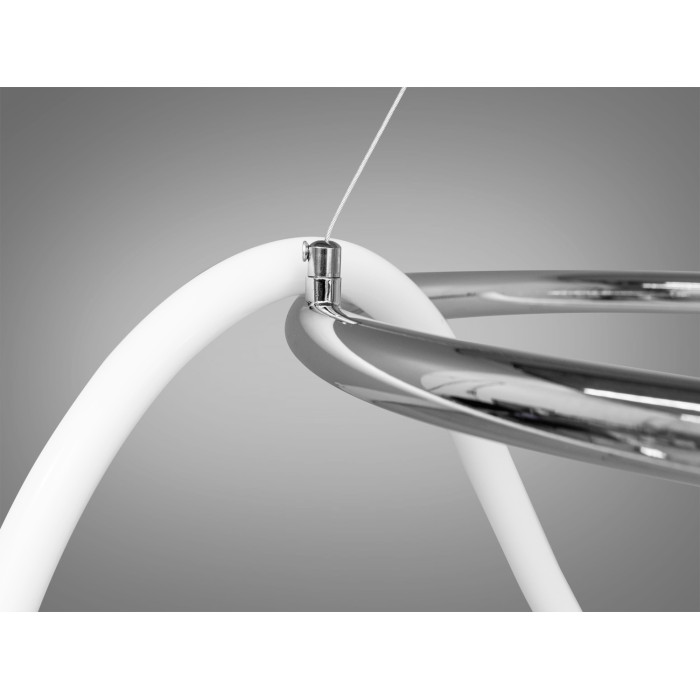 Світлодіодна люстра Шланг з серії "Роуплайт" потужністю 32 Вт, хром