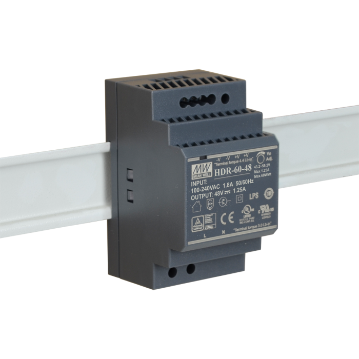 Блок живлення Mean Well на DIN-рейку 60W DC48V (HDR-60-48)
