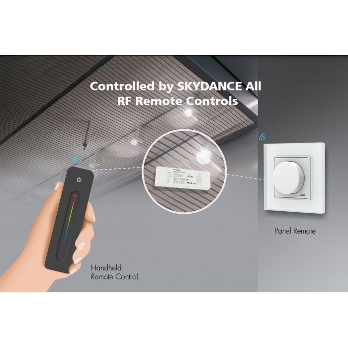 LED-контролер DEYA 12-48VDC, 6A*5CH, PUSH-DIM (V5-L(WT))