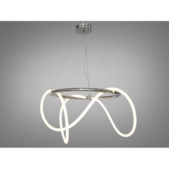 Світлодіодна люстра Шланг з серії "Роуплайт" потужністю 32 Вт, хром