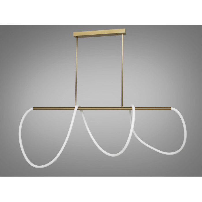 Мінімалістична світлодіодна люстра на кухню над обіднім столом, 32W