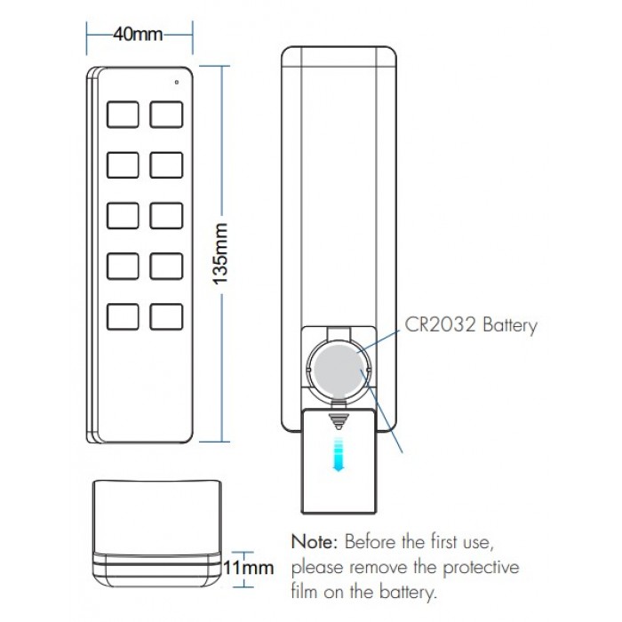Пульт DEYA ZigBee CCT-контролера на 1 зону (R2(WZS)-Black)