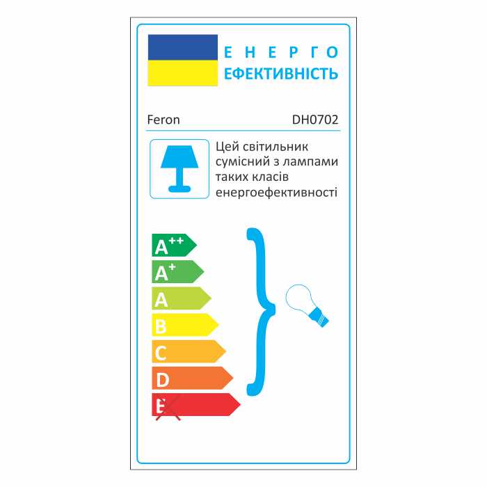 Архітектурний накладний світильник Feron DH0702 під лампу сірий