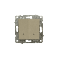 Механізм вимикача 2-клв.прохідного Grano антрацит/12/60, Антрацит, Механізм вимикача прохідного