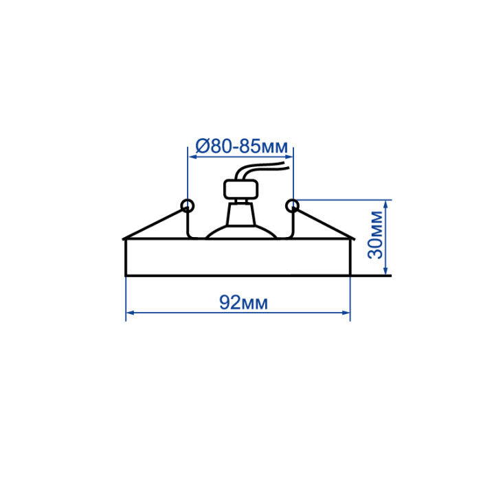Вбудований світильник Feron DL6140 під лампу білий