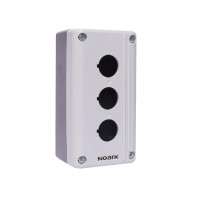 Корпус для 3 кнопки сірий