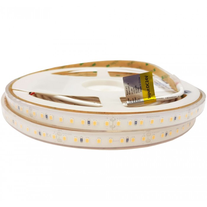 LED стрічка RISHANG 128-2835-24V-IP68 12W 1535Lm 4000K 5м (RDA2C8TC-A-NW)