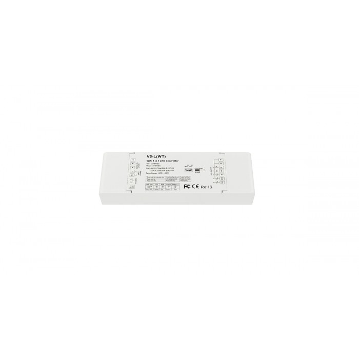 LED-контролер DEYA 12-48VDC, 6A*5CH, PUSH-DIM (V5-L(WT))