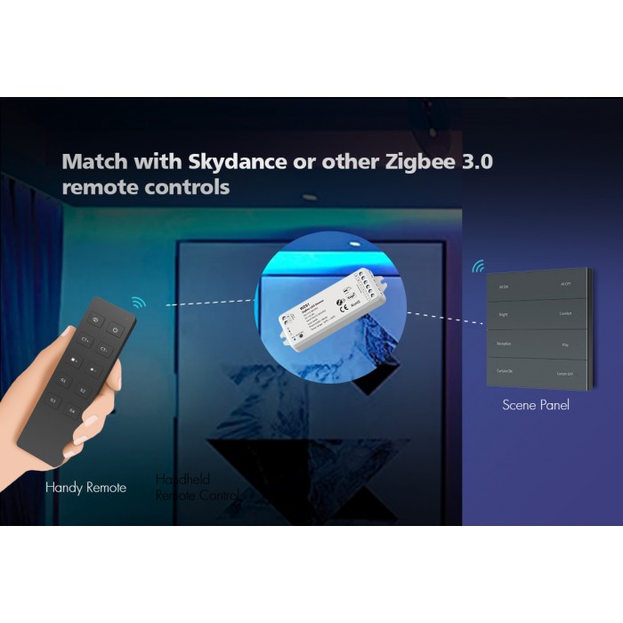 Пульт DEYA ZigBee CCT-контролера на 1 зону (R2(WZS)-Black)