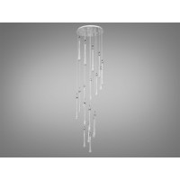 Каскадна світлодіодна люстра для холу потужністю 45 Вт