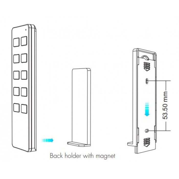 Пульт DEYA ZigBee CCT-контролера на 1 зону (R2(WZS)-Black)