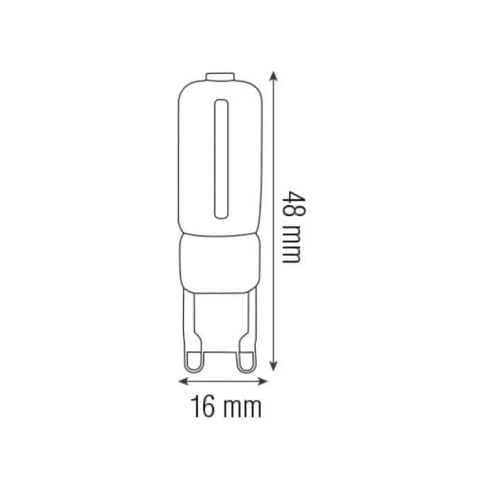 Cвітлодіодна лампа DECO-3 3W G9 2700К