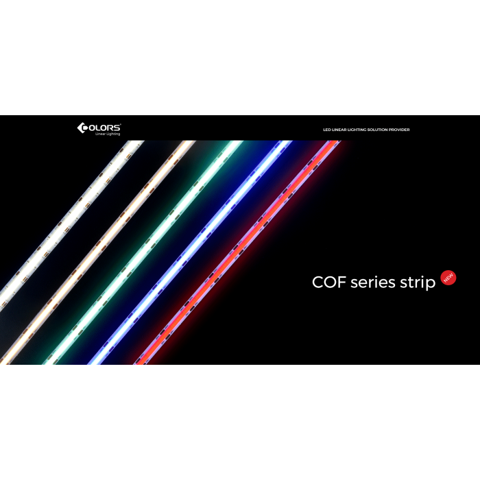 LED стрічка COLORS COB-24V-IP20 8W 640Lm 3000K 5м (DF6-24V-8mm-WW)