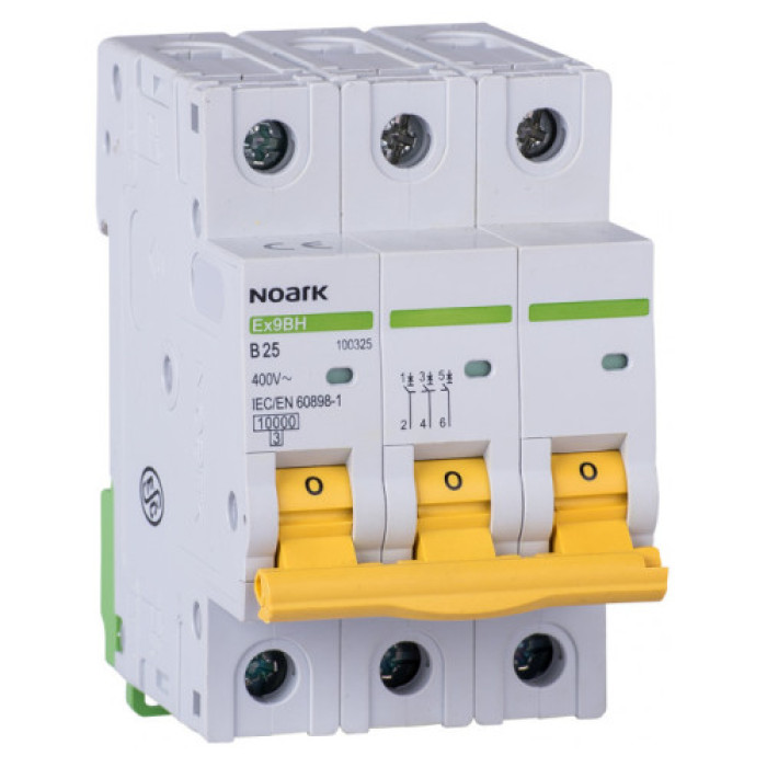 Автоматичний вимикач 10 kA, хар-ка C, 32 A, 3 полюси