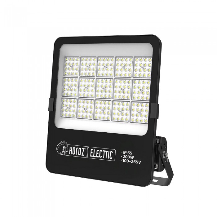 BORNEO-200 Прожектор SMD LED 200W 6400K 24000Lm 100-265V IP65 ЧОРНИЙ 425*445мм/1/4