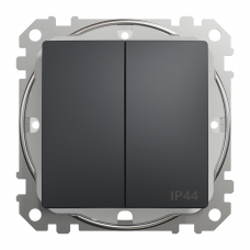 Двокл вим IP44 Чорний Sedna Design, Чорний, Вимикач